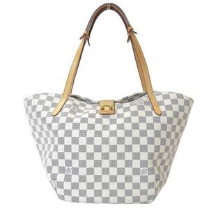 Louis Vuitton Damier Azur Salina PM Shoulder Tote Bag